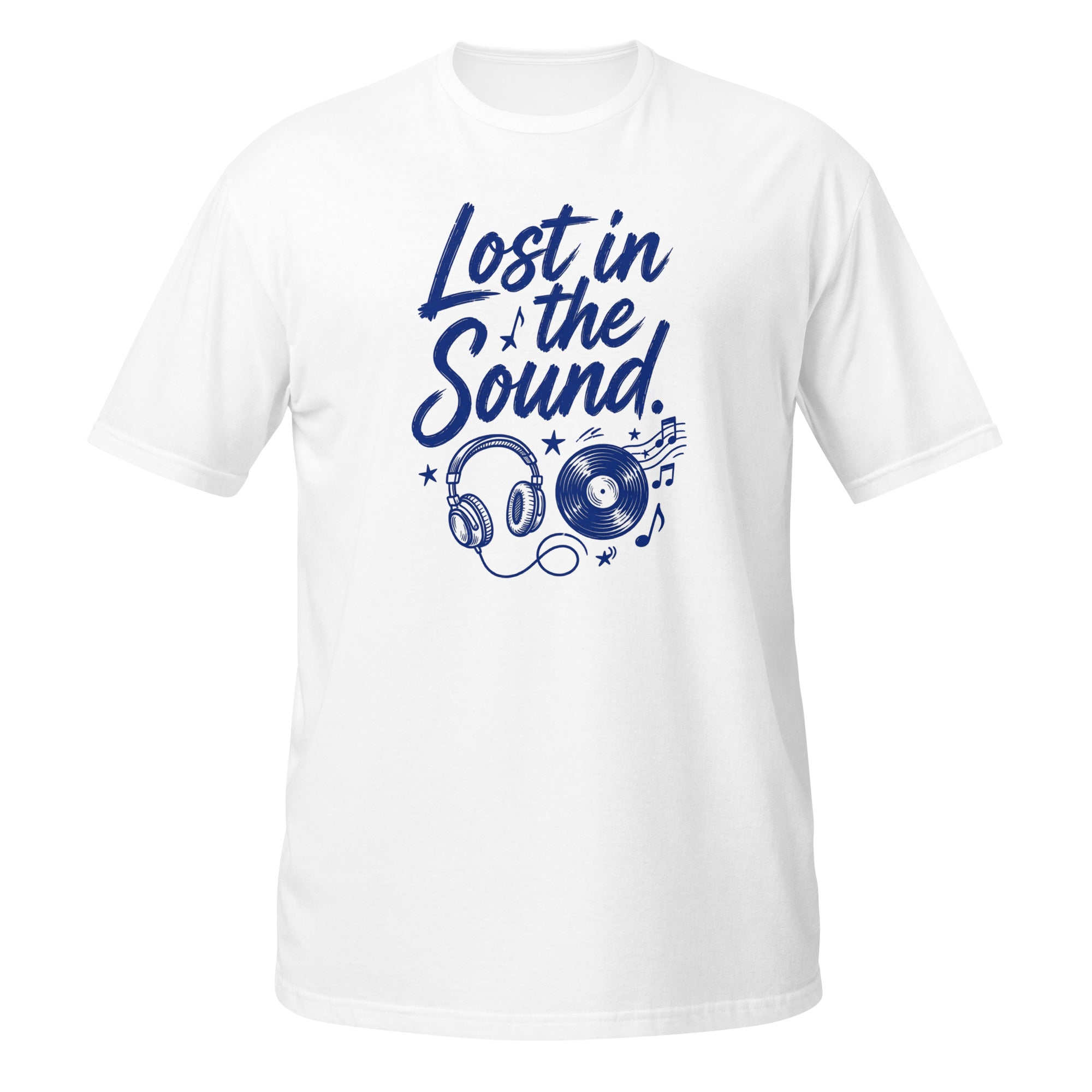 Lost in the Sound Tee - Sketchline Tees blue ink doodle T-shirt