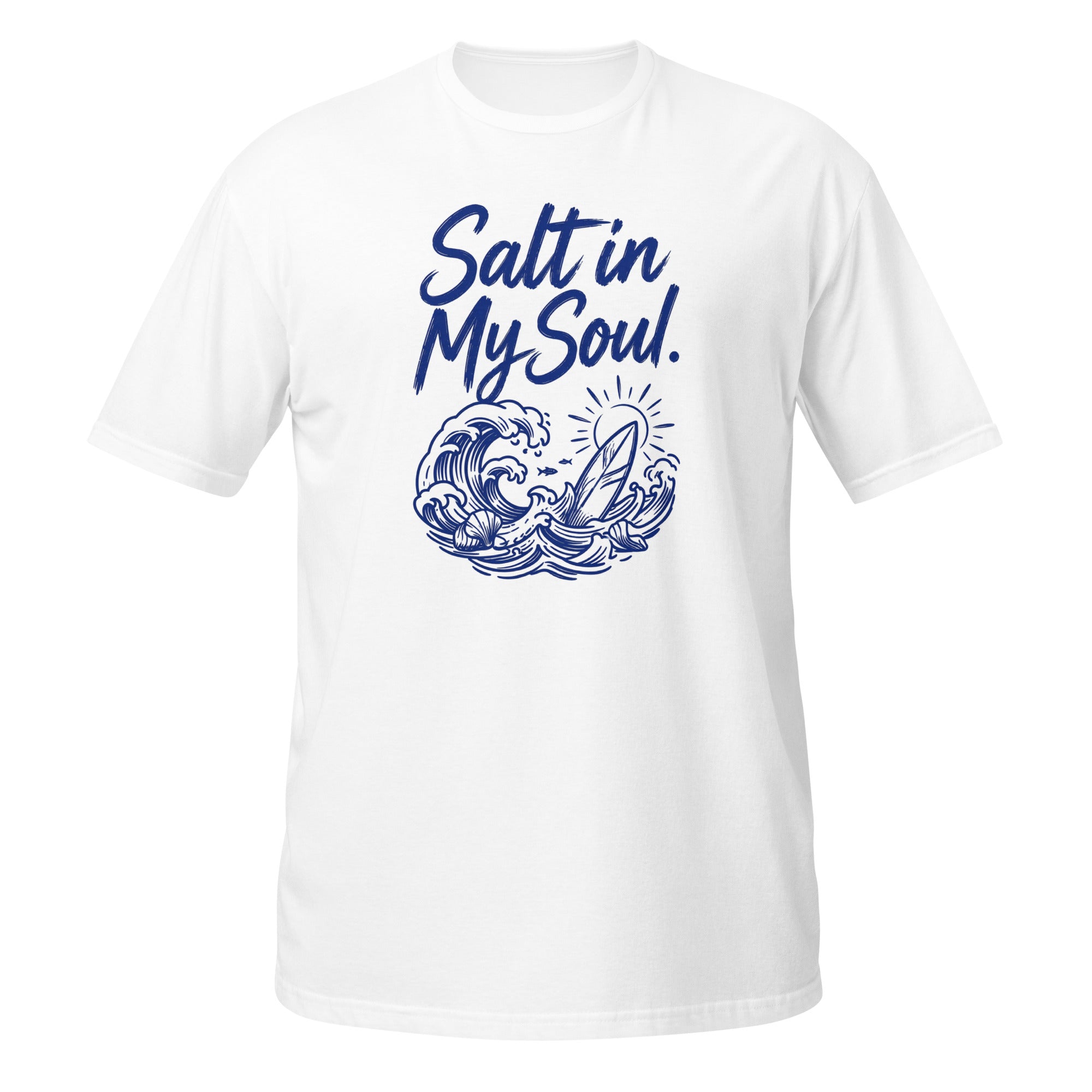 Salt in My Soul Tee - Sketchline Tees blue ink doodle T-shirt