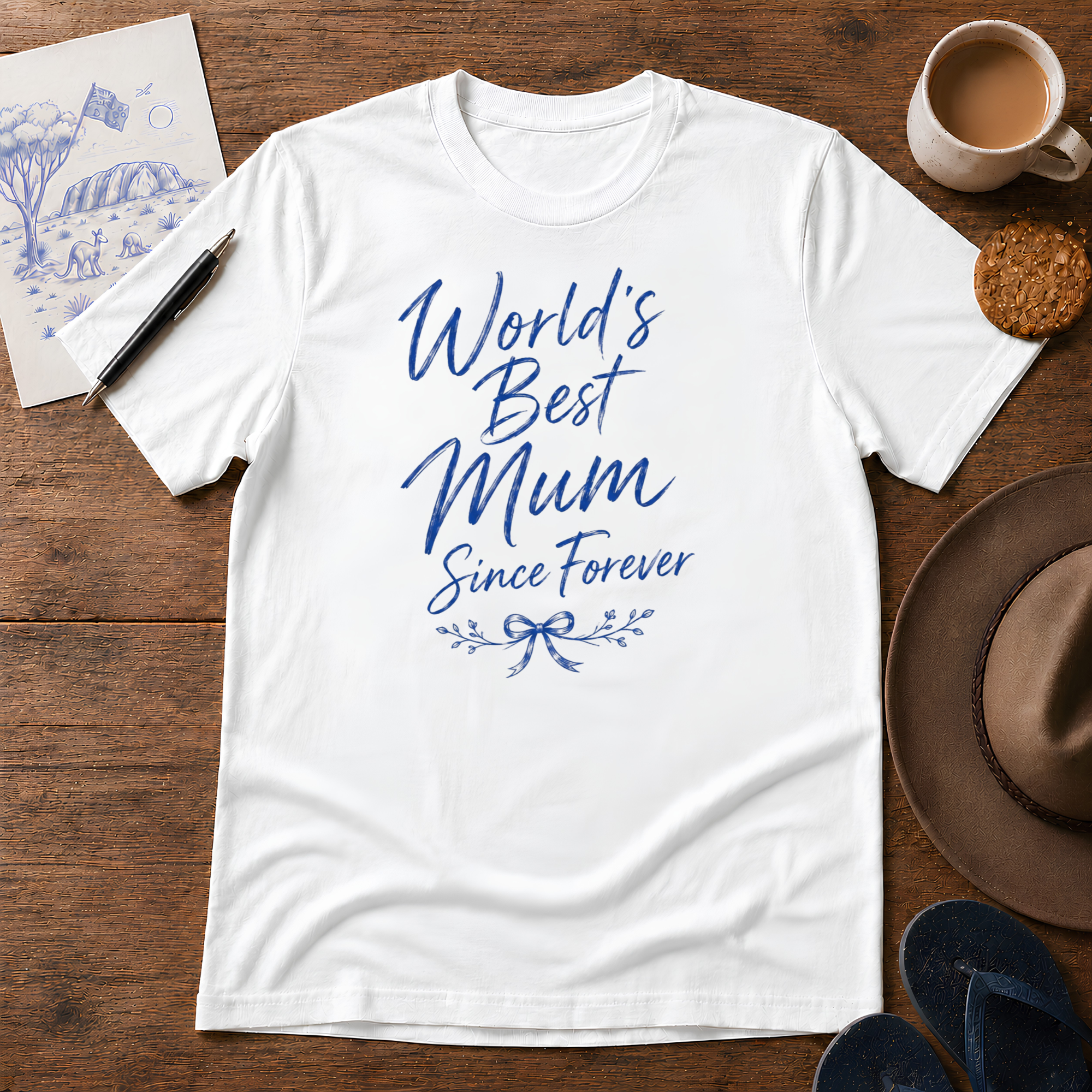 World's Best Mum Tee ink-sketch T-shirt, product image 6