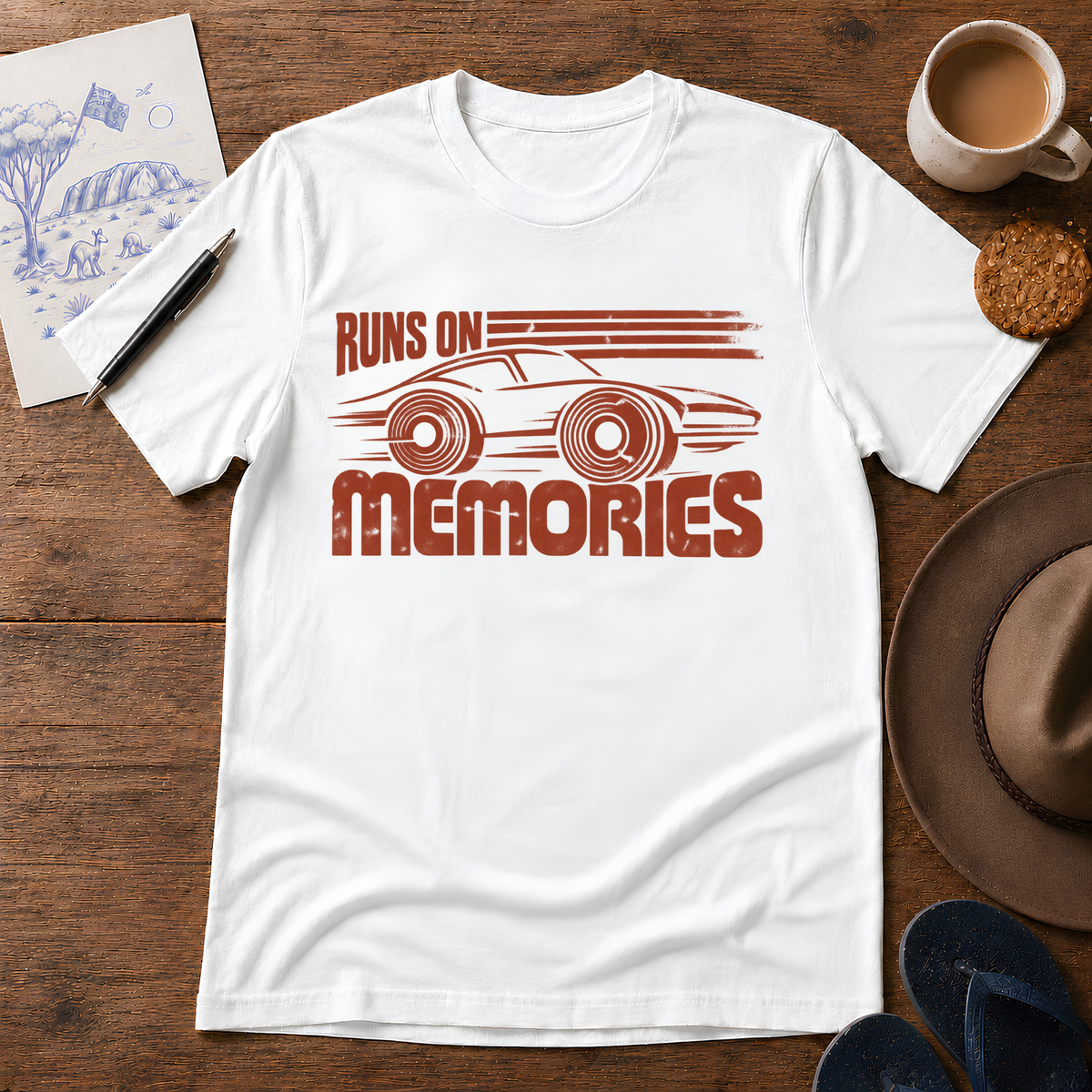 Runs on Memories Tee