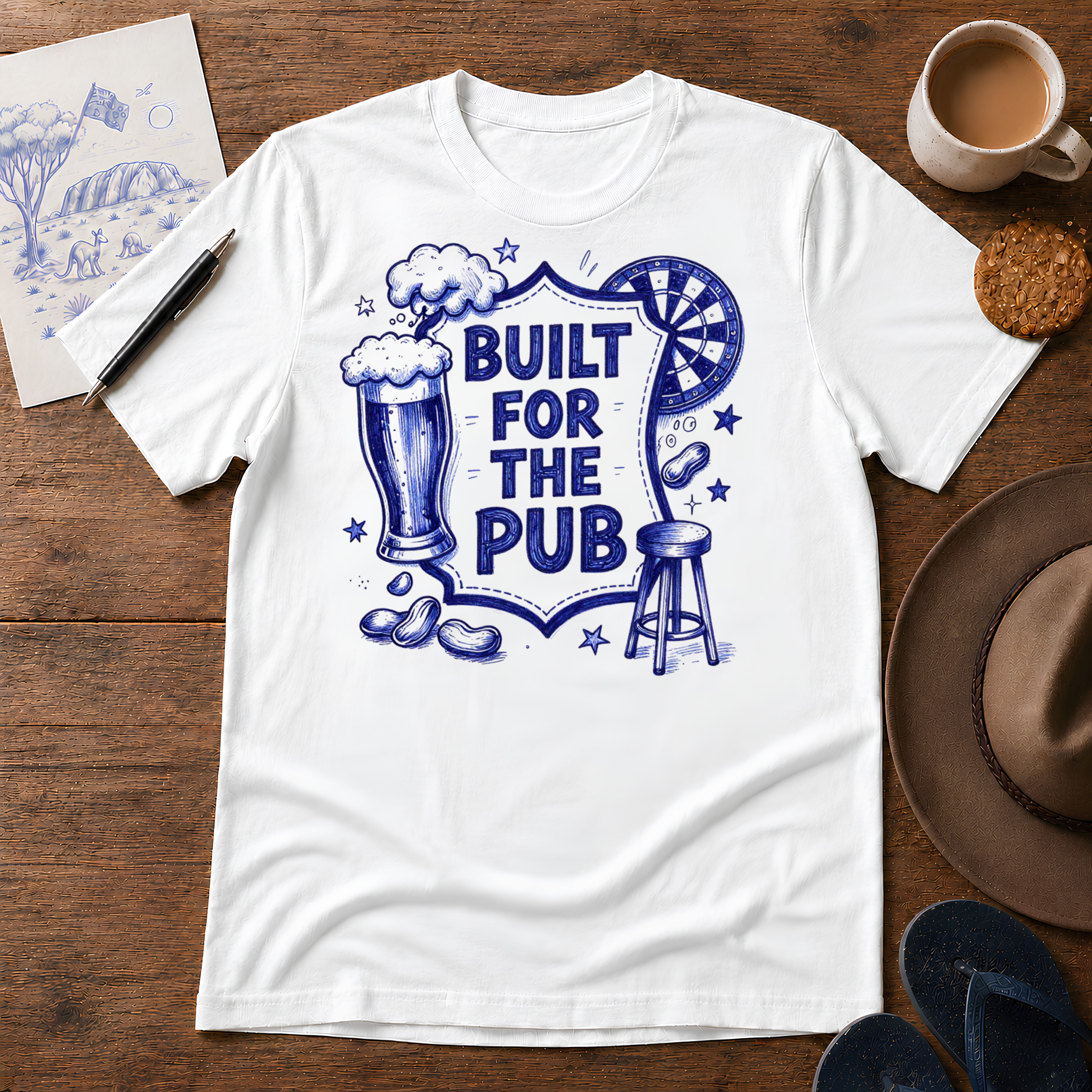 Built for the Pub Tee ink-sketch T-shirt, product image 8