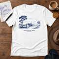 Out Past Town Tee by Sketchline Tees - Australian country road graphic T-shirt
