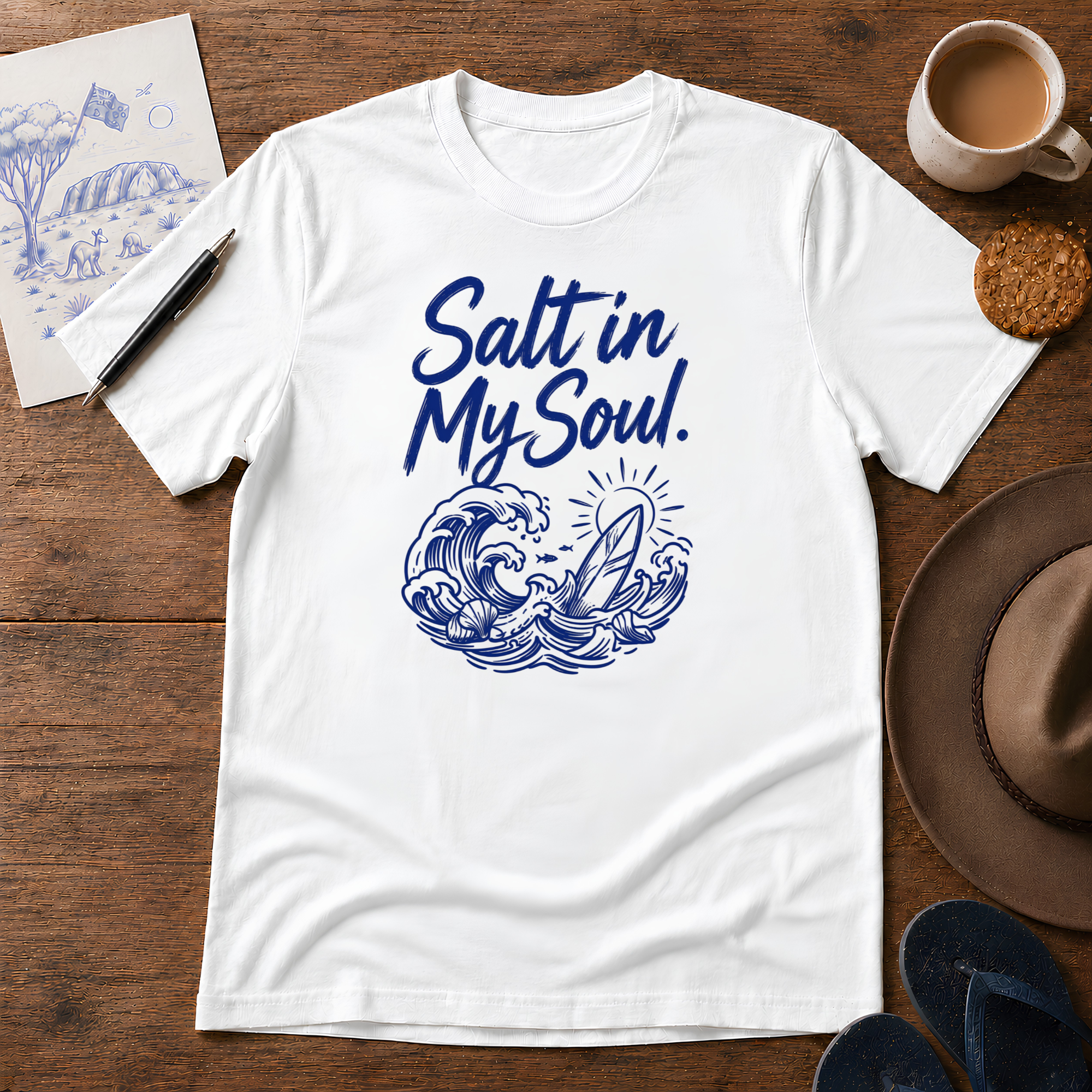 Salt in My Soul Tee ink-sketch T-shirt, product image 6