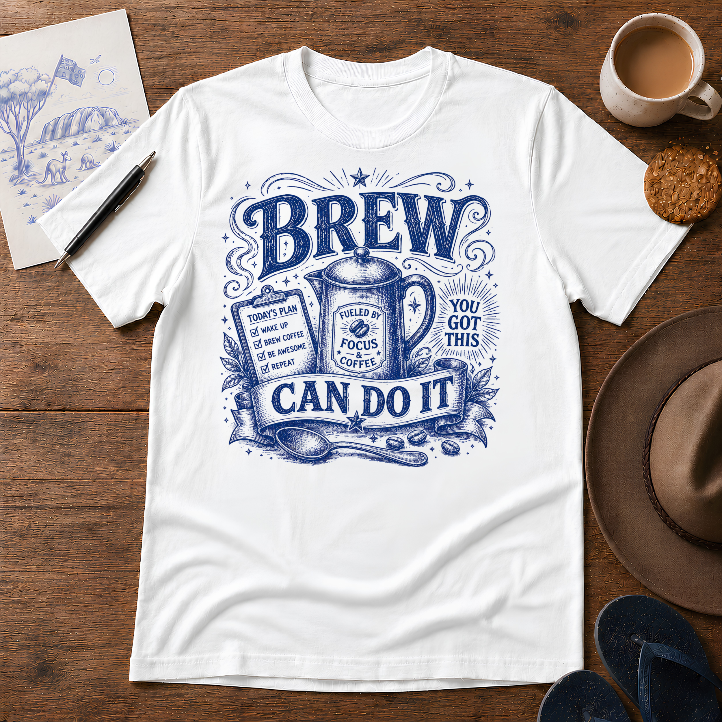 Brew Can Do It Tee ink-sketch T-shirt, product image 5