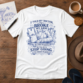 Broken Arm in Two Places Tee ink-sketch T-shirt, product image 1