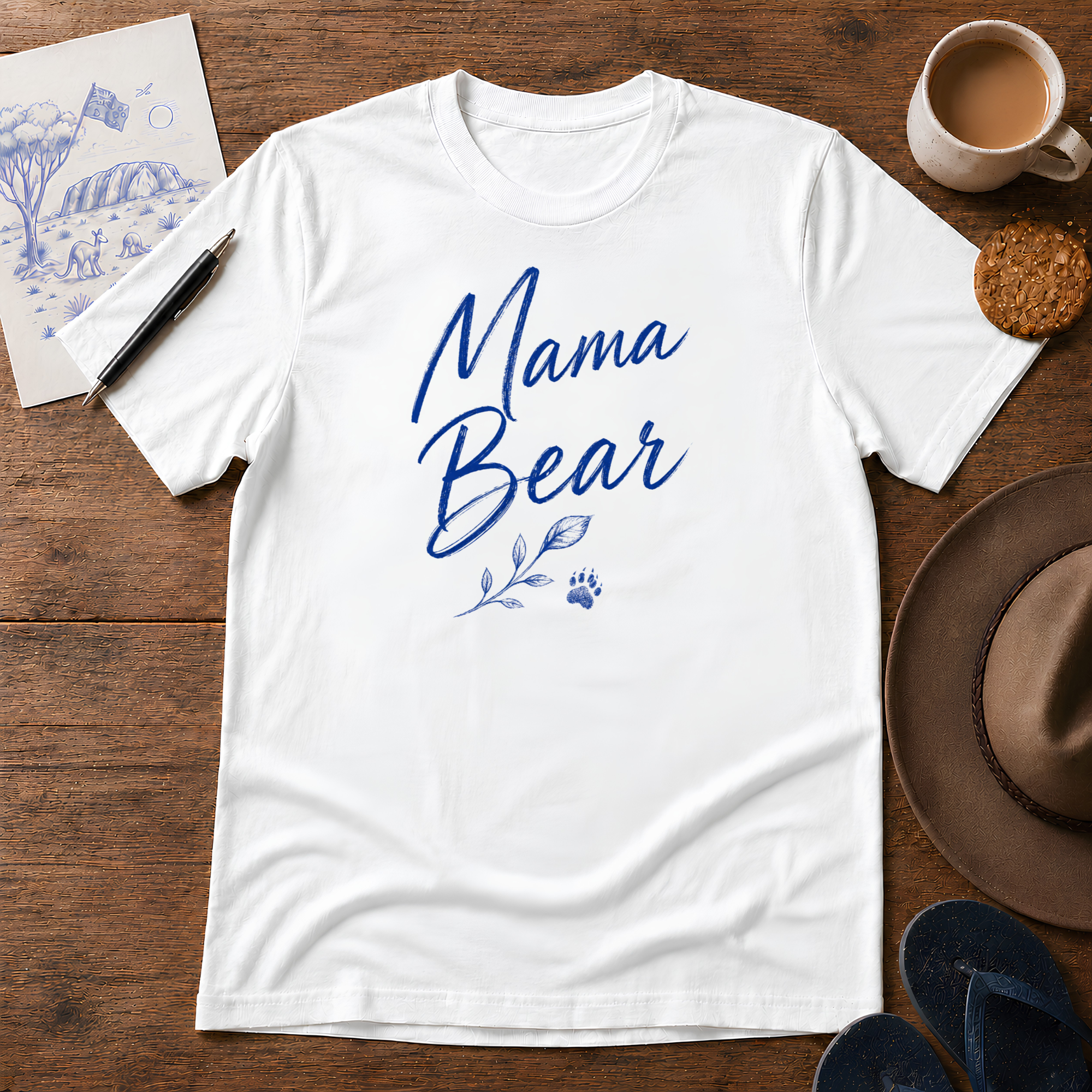 Mama Bear Tee ink-sketch T-shirt, product image 6