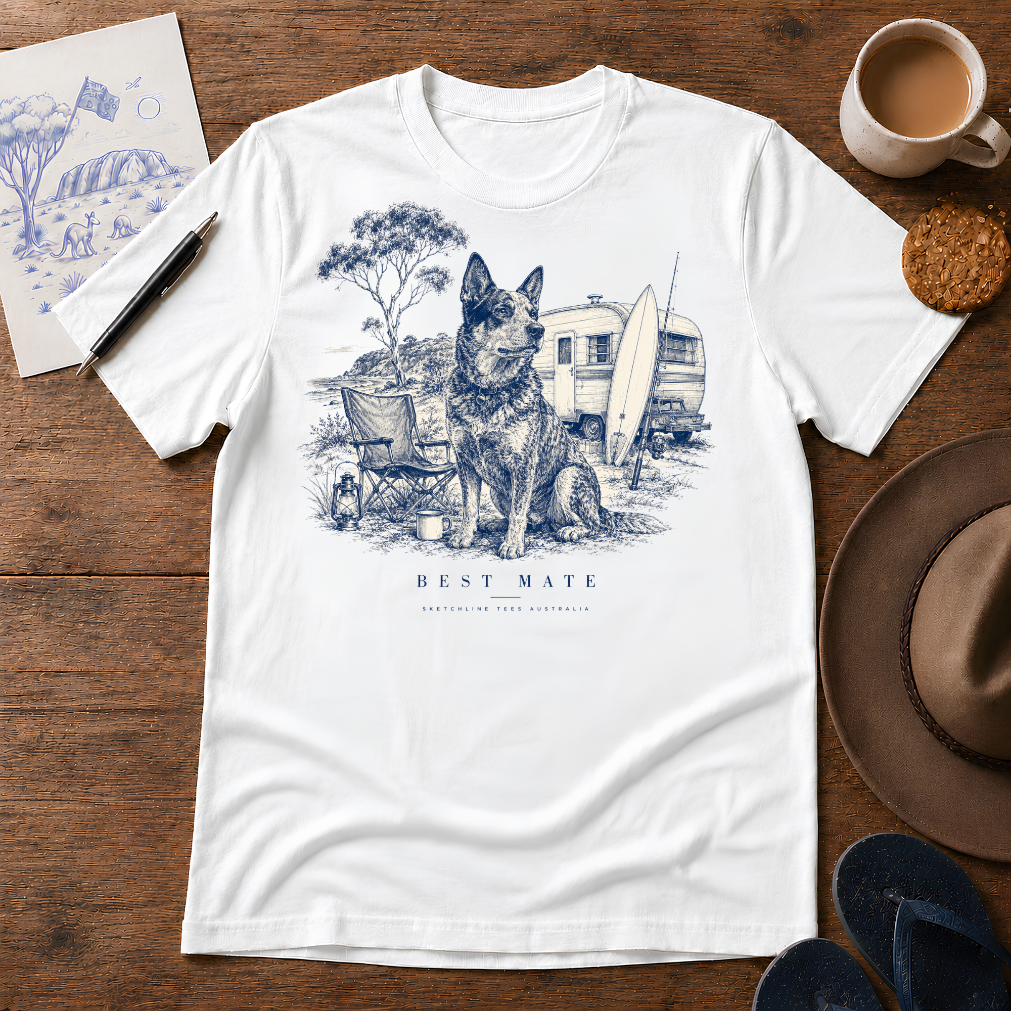 Best Mate ink-sketch T-shirt, product image 2