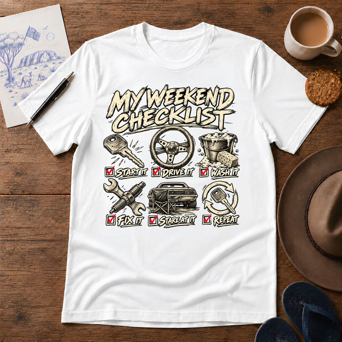 My Weekend Checklist Tee