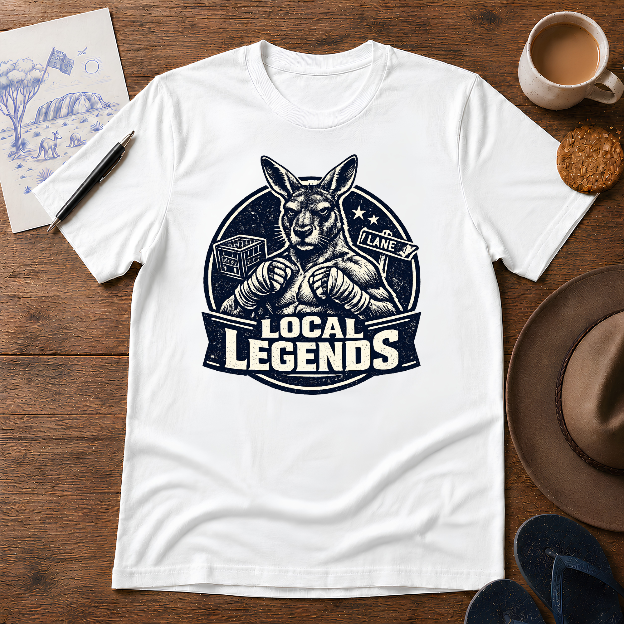 Local Legends Australian car meet T-shirt by Sketchline Tees