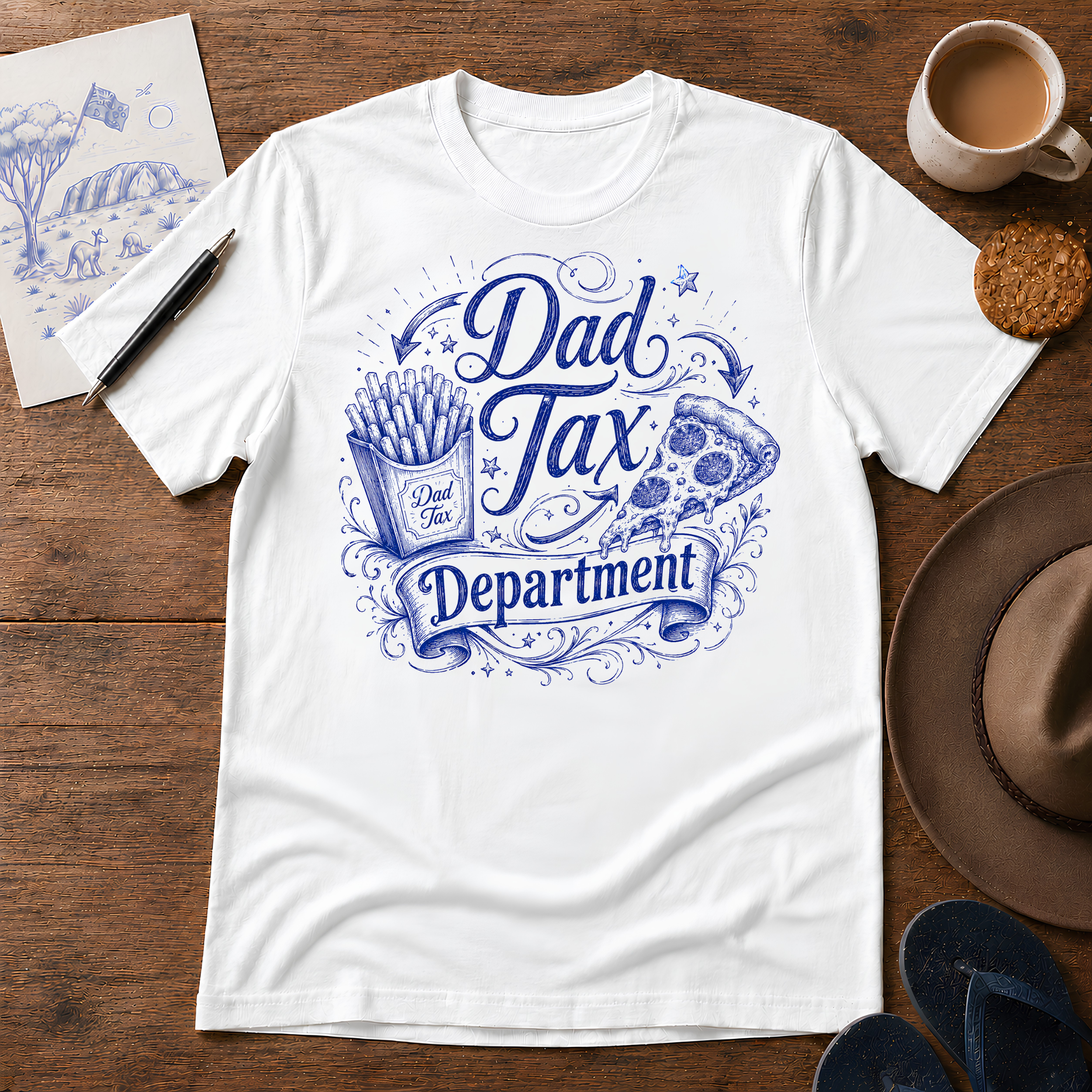 Dad Tax Tee ink-sketch T-shirt, product image 5