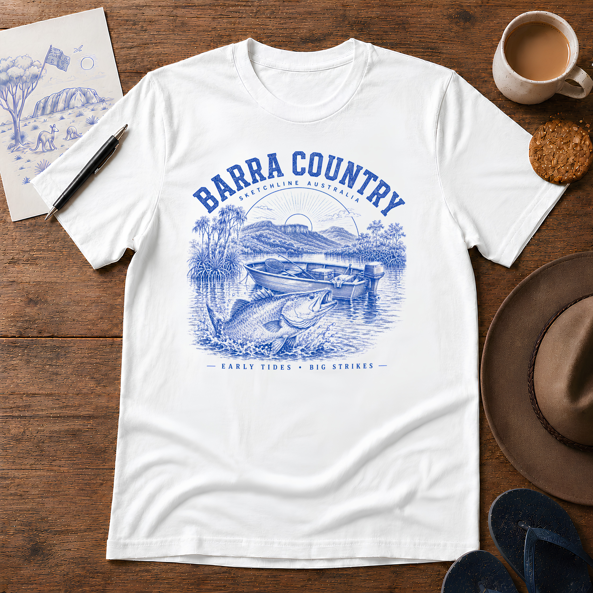 Barra Country ink-sketch T-shirt, product image 2