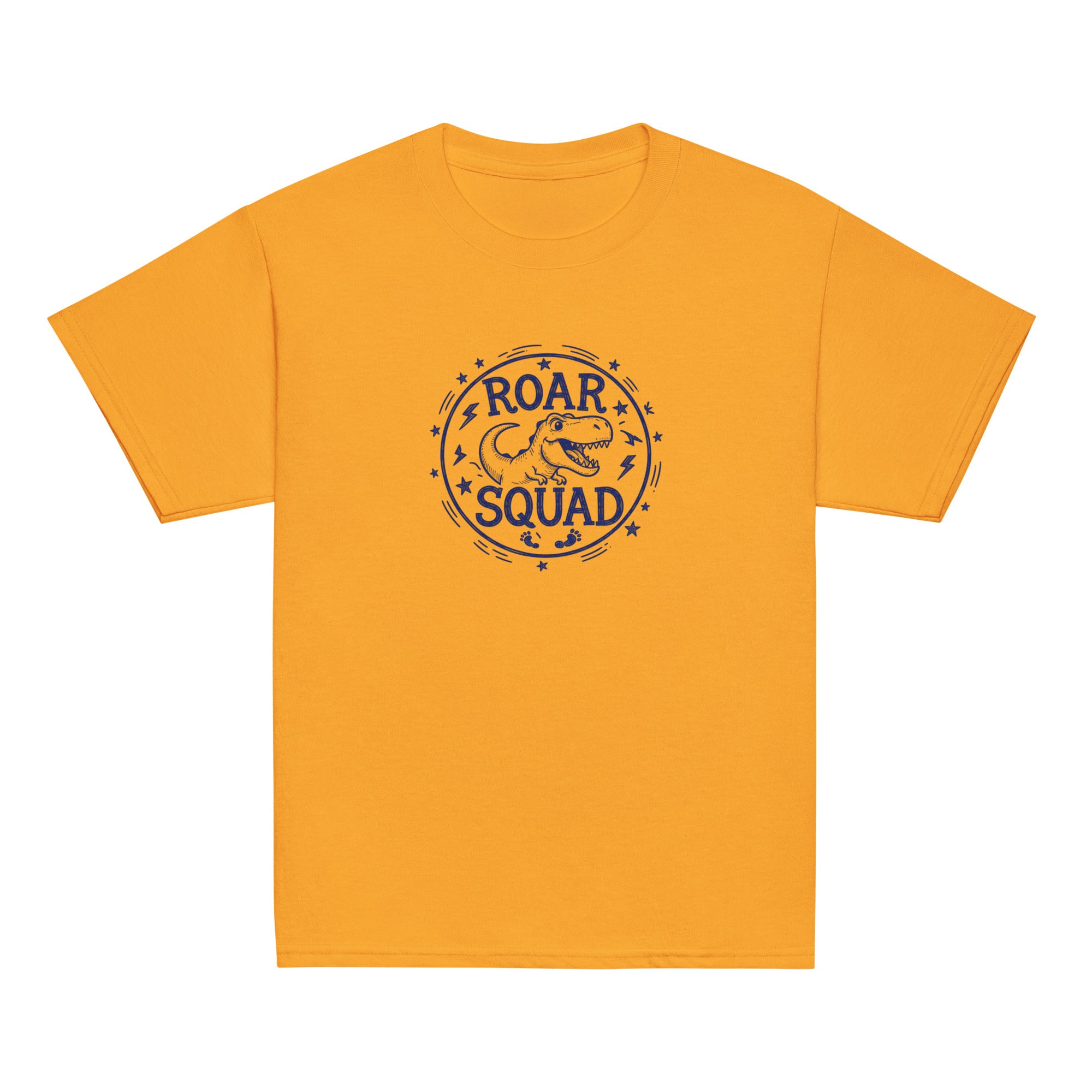 Roar Squad Kids Tee - Sketchline Tees kids blue ink doodle T-shirt