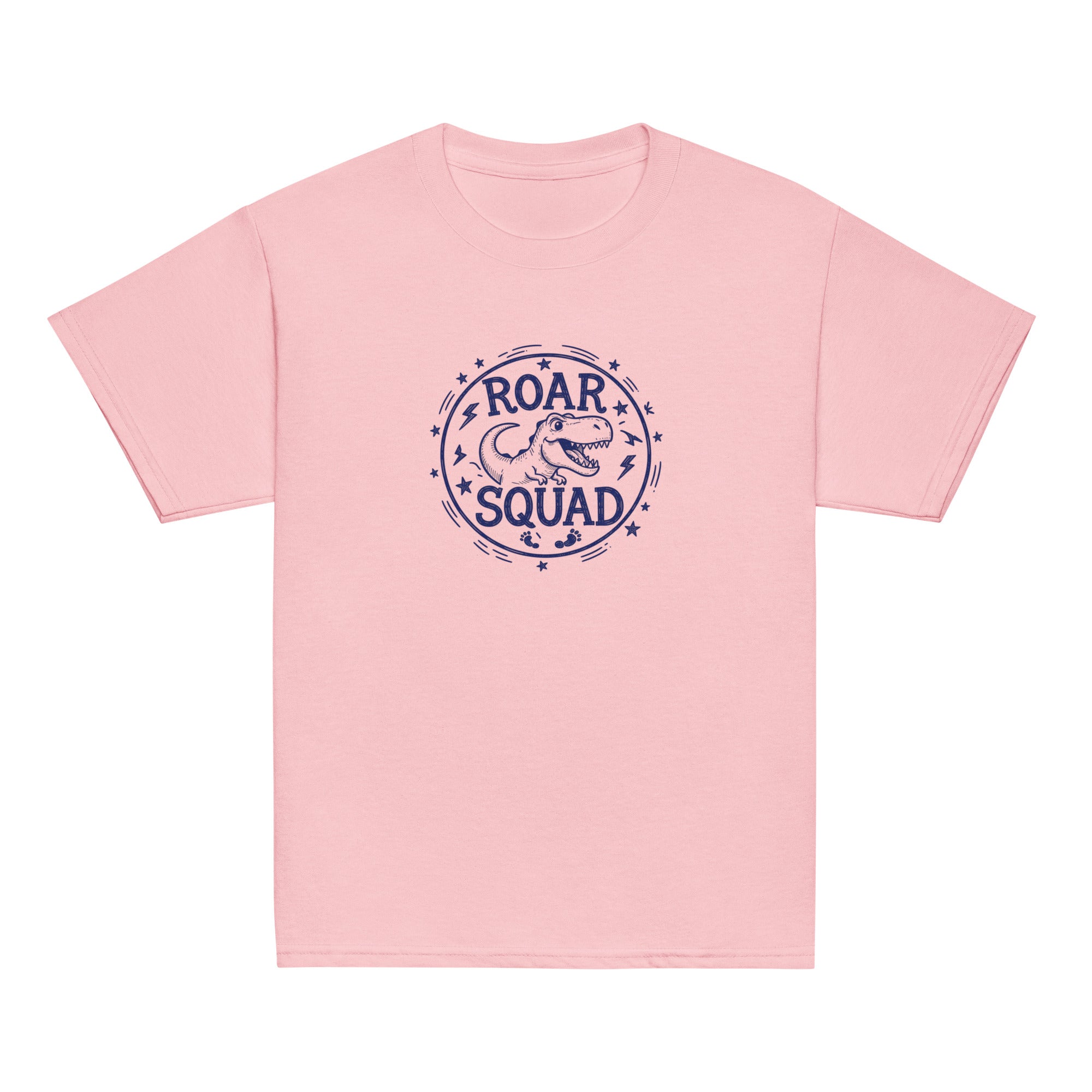 Roar Squad Kids Tee - Sketchline Tees kids blue ink doodle T-shirt