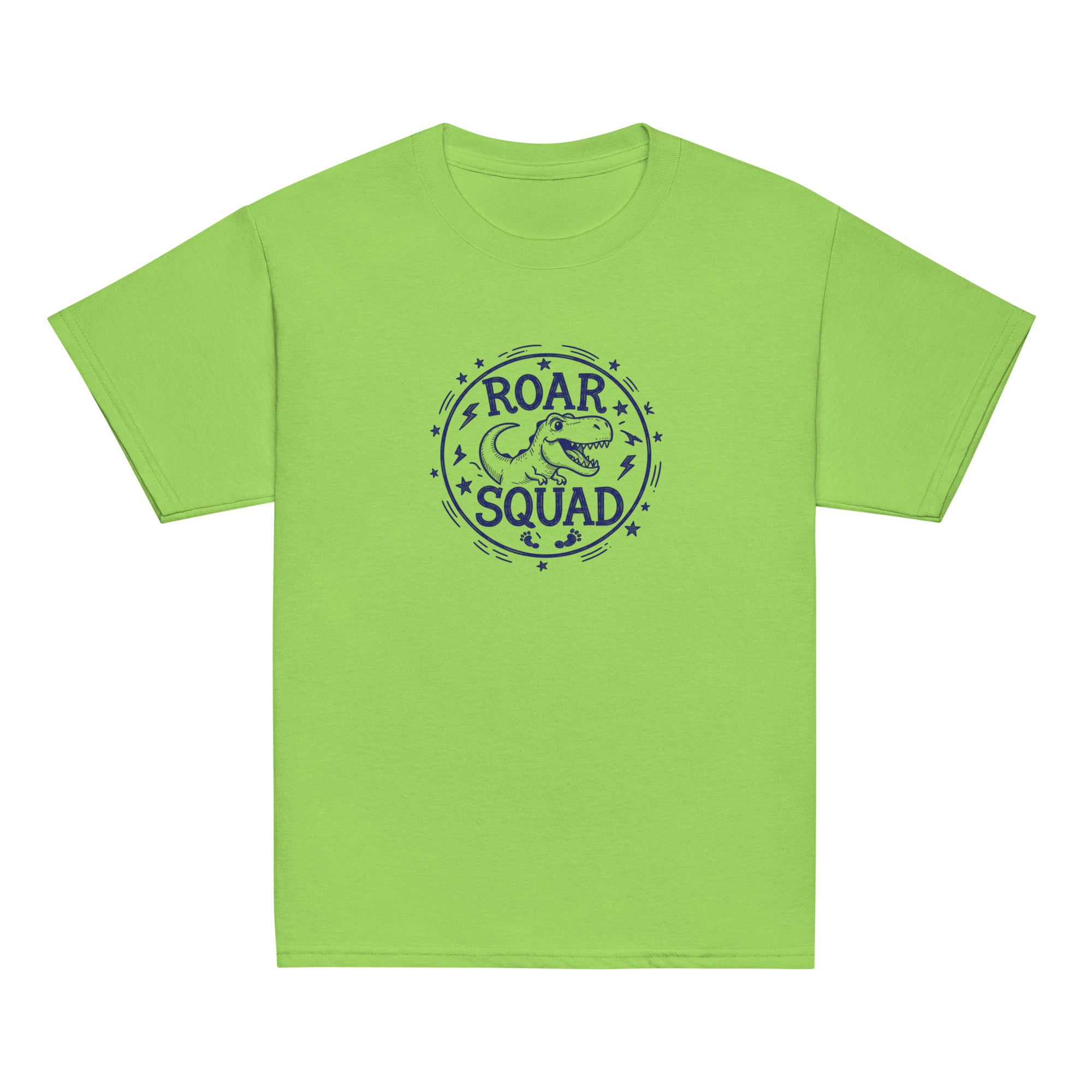 Roar Squad Kids Tee - Sketchline Tees kids blue ink doodle T-shirt