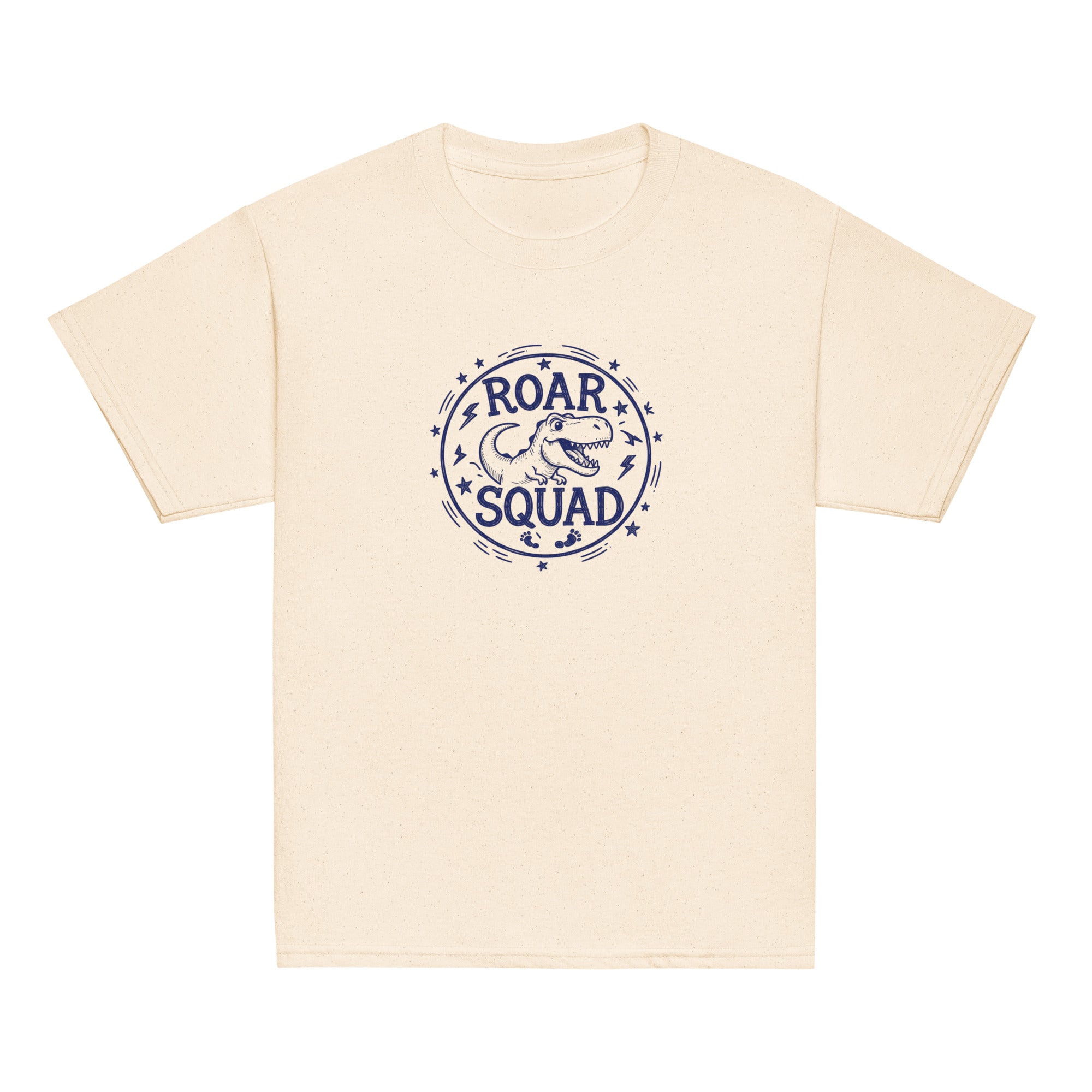 Roar Squad Kids Tee - Sketchline Tees kids blue ink doodle T-shirt