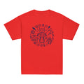 Robot Lab Kids Tee - Sketchline Tees kids blue ink doodle T-shirt